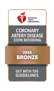 Coronary Artery Disease STEMI Referring - 2025 Bronze medalist from the Get With the Guidelines Awards through the American Heart Association