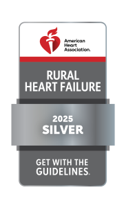 Rural Heart Failure 2025 Silver Medalist from the Get With the Guidelines Awards through the American Heart Association